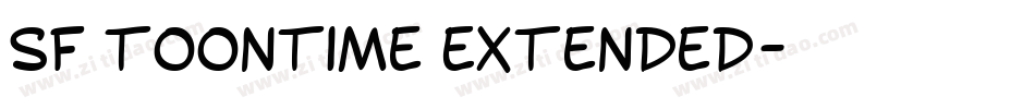 SF Toontime Extended字体转换